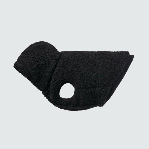 Teddy Sherpa Dog Jacket – Black | Spark Paws Dog Jacket Coat Dog Jacket Coat Black