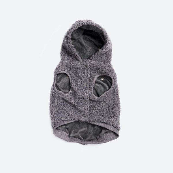 Teddy Sherpa Dog Jacket – Grey | Spark Paws Dog Jacket Coat Dog Jacket Coat Dog Jacket Coat