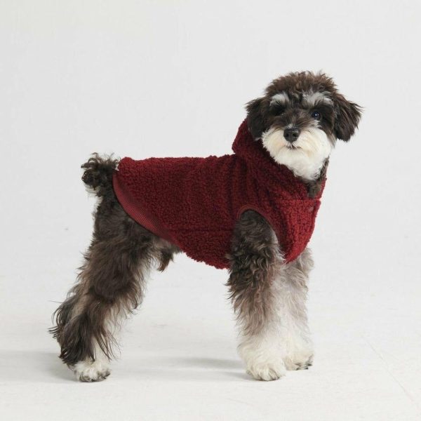 Teddy Sherpa Dog Jacket – Maroon [Size 4XL] | Spark Paws Dog Jacket Coat Dog Jacket Coat Dog Jacket Coat