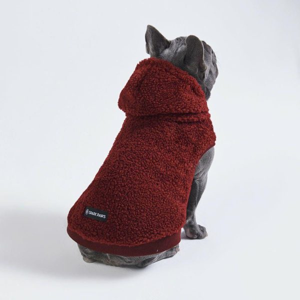 Teddy Sherpa Dog Jacket – Maroon [Size 4XL] | Spark Paws Dog Jacket Coat Dog Jacket Coat Dog Jacket Coat