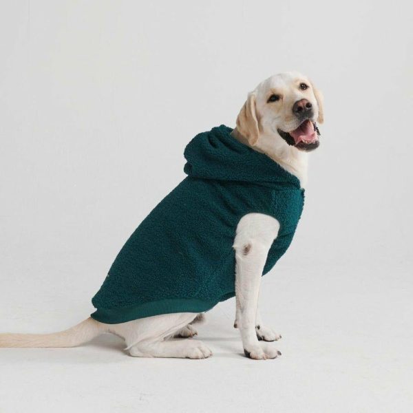 Teddy Sherpa Dog Jacket – Pine Green | Spark Paws Dog Jacket Coat Dog Jacket Coat Dog Jacket Coat