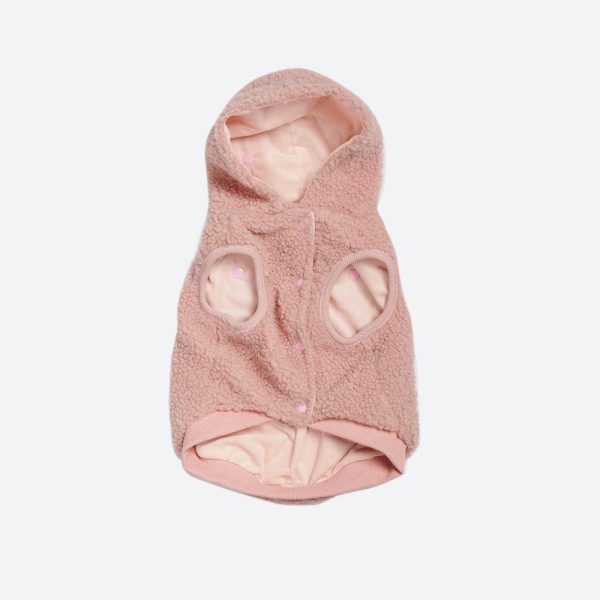 Teddy Sherpa Dog Jacket – Pink | Spark Paws Dog Jacket Coat Dog Jacket Coat Dog Jacket Coat