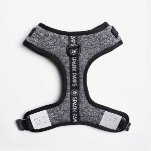 Ultra-Soft Activewear Harness – Grey | Spark Paws Activewear Harness Activewear Harness Activewear Harness