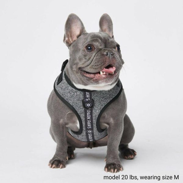 Ultra-Soft Activewear Harness – Grey | Spark Paws Activewear Harness Activewear Harness Activewear Harness