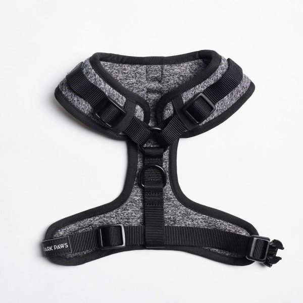 Ultra-Soft Activewear Harness – Grey | Spark Paws Activewear Harness Activewear Harness Activewear Harness