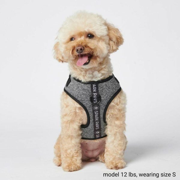 Ultra-Soft Activewear Harness – Grey | Spark Paws Activewear Harness Activewear Harness Activewear Harness