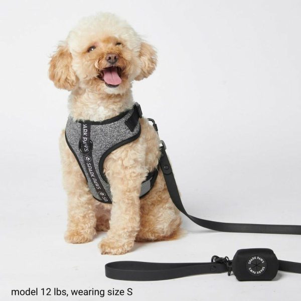 Ultra-Soft Activewear Harness Set – Grey | Spark Paws Activewear Harness Activewear Harness Activewear Harness