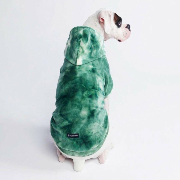 Velvet Dog Hoodie – Emerald Green | Spark Paws Dog and Owner Matching Sets Dog & Owner Matching Sets Dog & Owner Matching Sets