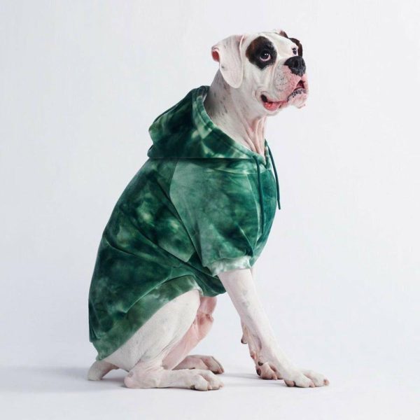 Velvet Dog Hoodie – Emerald Green | Spark Paws Dog and Owner Matching Sets Dog & Owner Matching Sets Dog & Owner Matching Sets