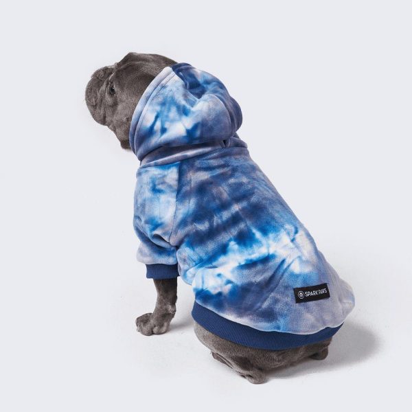 Velvet Dog Hoodie – Sapphire Blue (SIZE S) | Spark Paws Dog and Owner Matching Sets Dog & Owner Matching Sets Dog & Owner Matching Sets