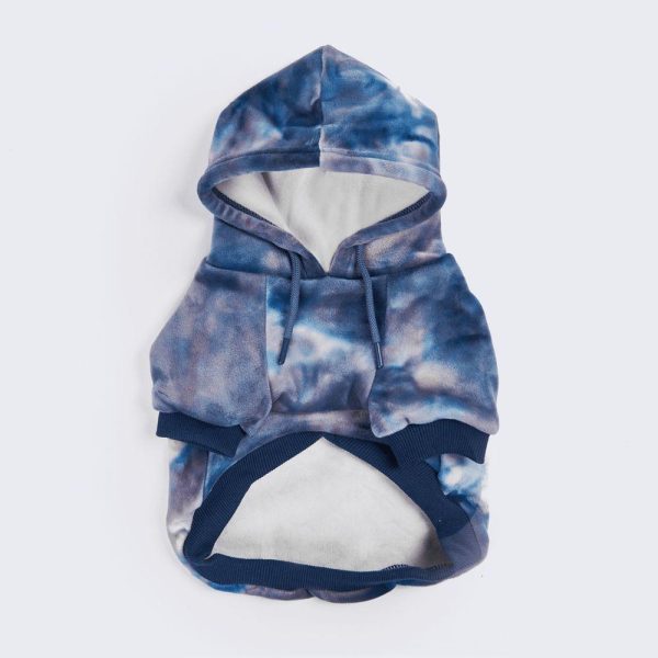 Velvet Dog Hoodie – Sapphire Blue (SIZE S) | Spark Paws Dog and Owner Matching Sets Dog & Owner Matching Sets Dog & Owner Matching Sets