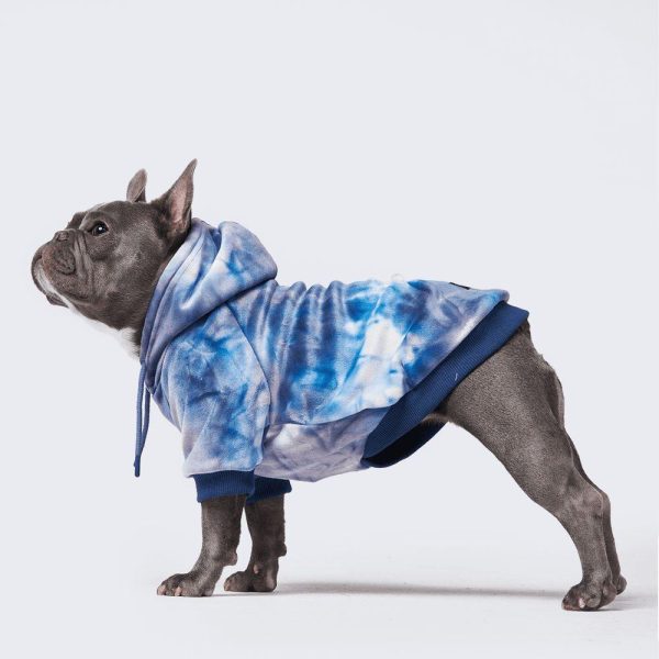 Velvet Dog Hoodie – Sapphire Blue (SIZE S) | Spark Paws Dog and Owner Matching Sets Dog & Owner Matching Sets Dog & Owner Matching Sets