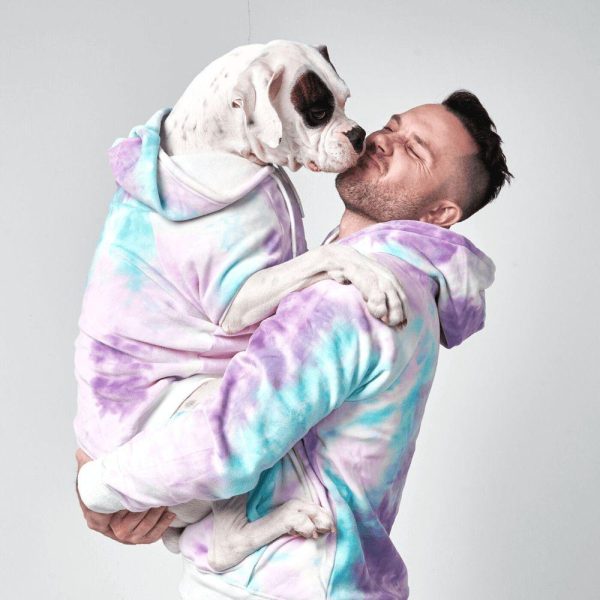 Velvet Human Hoodie – 90s Retro | Spark Paws Dog and Owner Matching Sets Dog & Owner Matching Sets 90s Retro