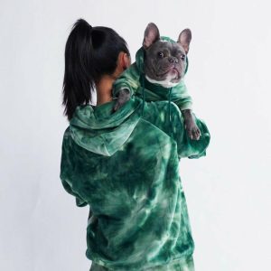 Velvet Human Hoodie – Emerald Green | Spark Paws Dog and Owner Matching Sets Dog & Owner Matching Sets Dog & Owner Matching Sets