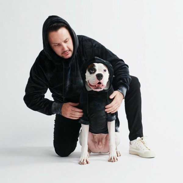 Velvet Human Hoodie – Obsidian Black | Spark Paws Dog and Owner Matching Sets Dog & Owner Matching Sets Dog & Owner Matching Sets