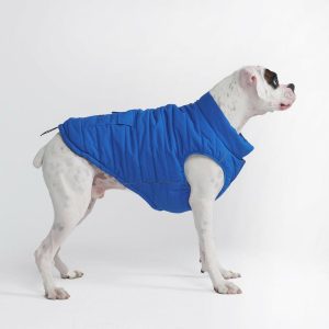 WarmShield Water-Resistant Jacket – Blue (SIZE S) | Spark Paws Dog Jacket Coat Wear Blue